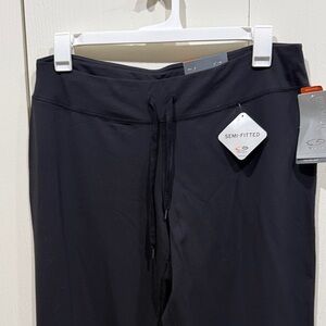 C9 by Champion Women's Black Drawstring Semi Wide Leg Active Pant Sz Lg Long NWT
